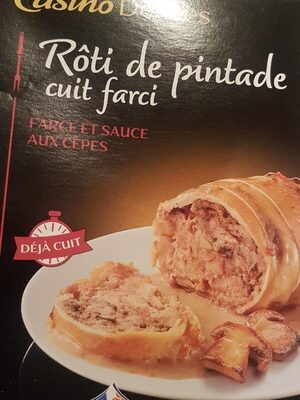 Rôti de pintade cuit farci