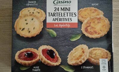 24 mini tartelettes apéritives