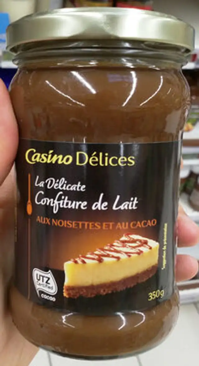 Confiture de Lait (aux noisettes et au cacao) front packaging