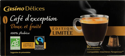 10 Capsules Édition limitée Bio Fairtrade compatibles Nespresso