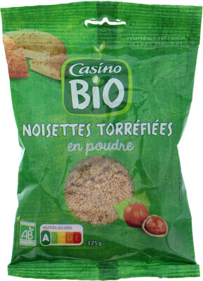 Noisettes torréfiées en poudre