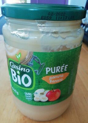 Purée pomme banane BIO SANS SUCRES AJOUTES