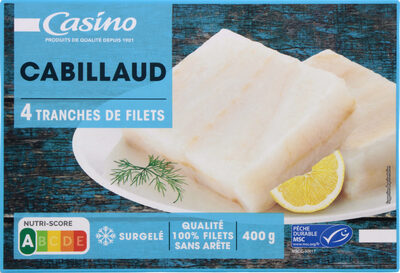 Tranches de filets de cabillaud