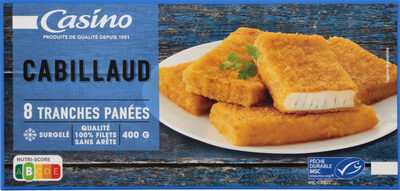 Cabillaud 8 portions panées