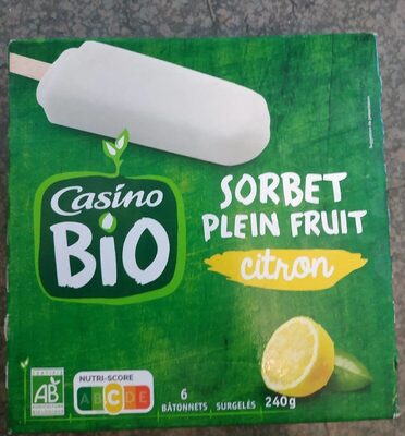 Sorbet plein fruit