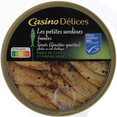 Les petites sardines fumées front packaging