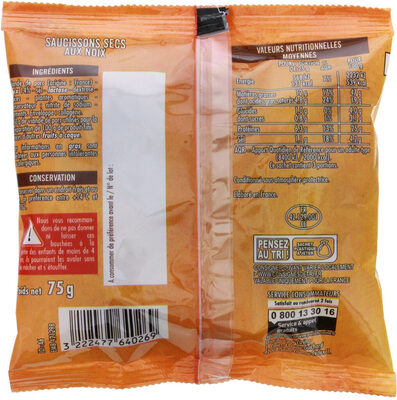 Saucisson noix Casino