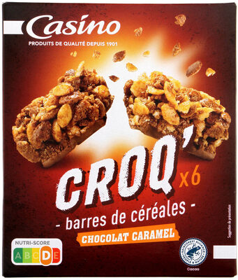 Barres céréales chocolat caramel