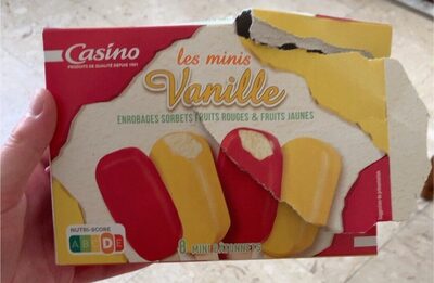 Les mini vanille front packaging