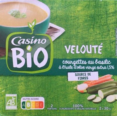 Velouté courgette au basilique