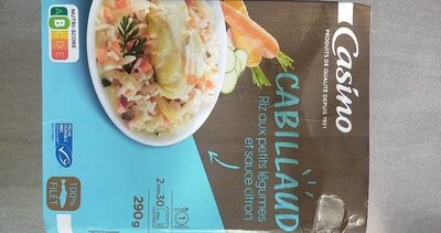 Cabillaud riz aux petits légumes et sauce citron