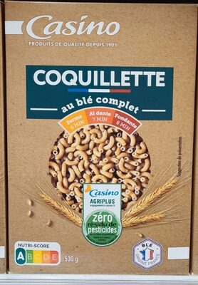Coquillette au blé complet