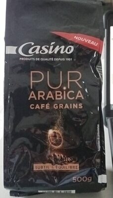 Pur arabica café grain