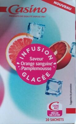 Infusion glacée orange sanguine pamplemousse