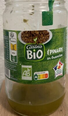 Epinards en branches front packaging