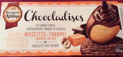 130G Chocoladise Lait Noisette / Caramel Biscuiterie De L'abbaye