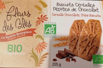 Biscuits céréales petites de chocolat