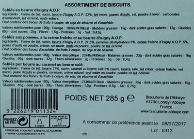 Assortiment de biscuits