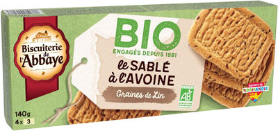 Le Sablés à l'avoine Graines de lin