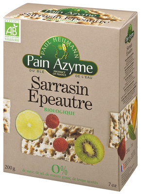 Pain Azyme Sarrasin et Epeautre front packaging