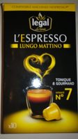 Legal Capsules de café L'Espresso Lungo Mattino 10