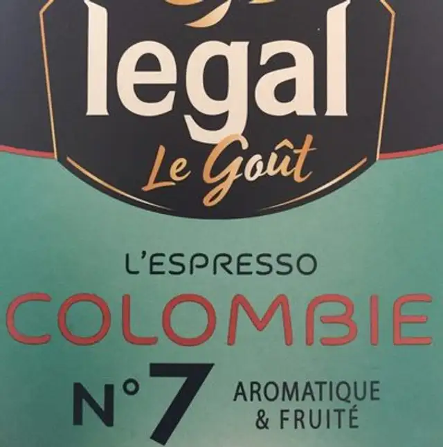 L'espresso colombie n7 front packaging