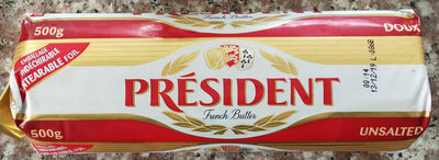 Beurre doux 82%MG gastronomique rouleau 500g