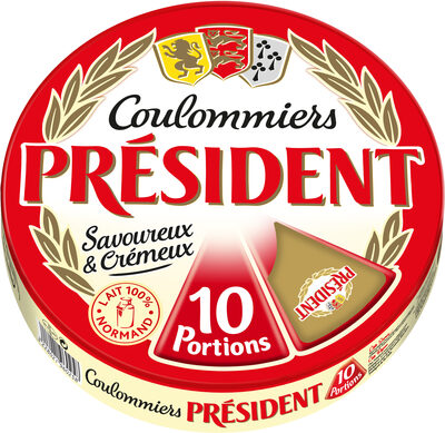 PRESIDENT COULOMMIERS 10 PORTIONS 31% 350g