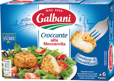 CROCCANTE ALLA MOZZARELLA GALBANI 150G X6 (6 paletsx25g) front packaging