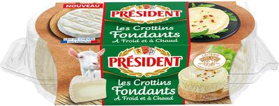 LES CROTTINS FONDANTS DE CHEVRE PRESIDENT 2X60g X6