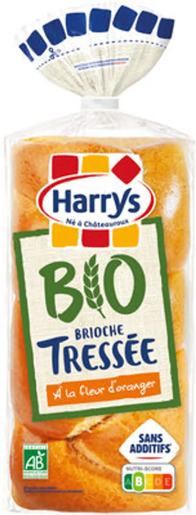 Harrys brioche tressée bio sans additifs 400g front packaging