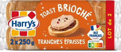 Lot de 2 toasts brioche te front packaging