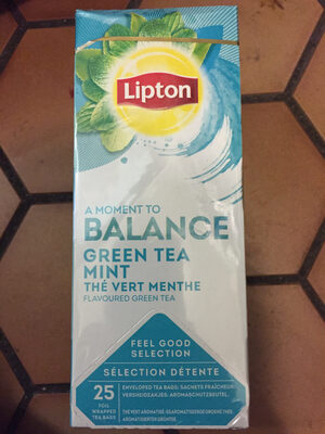 Lipton Feel Good Selection Thé Vert Menthe 25 sachets