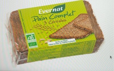 Pain complet aux 3 cereales
