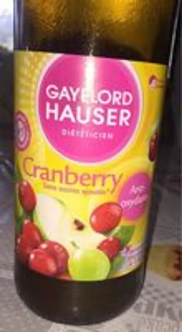 Cranberry sans sucres ajoutés