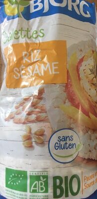 Galettes riz sésame