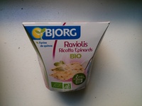 Raviolis Ricotta Épinards Bio