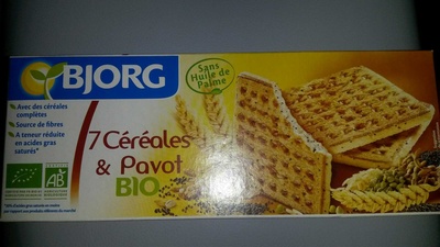 biscuits aux 7 céréales et pavot bio