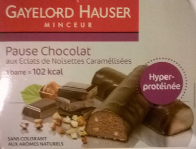 Pause chocolat aux éclats de noisettes caramélisées