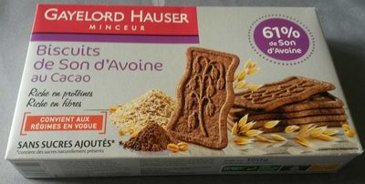 Biscuits de Son d'Avoine au Cacao front packaging