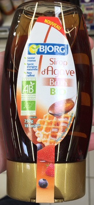 Sirop d'Agave brun bio front packaging