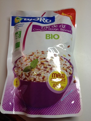 Trio de riz complet, rouge, basmati (maxi format)