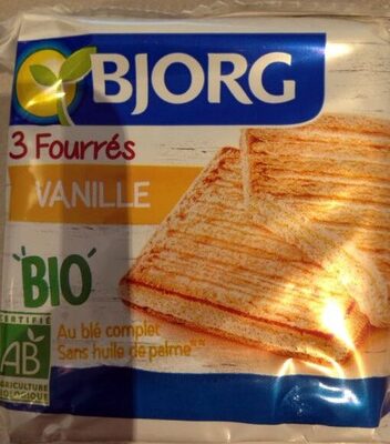 3 Biscuits Fourrés Vanille Bio