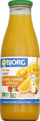 Jus orange mangue acérola