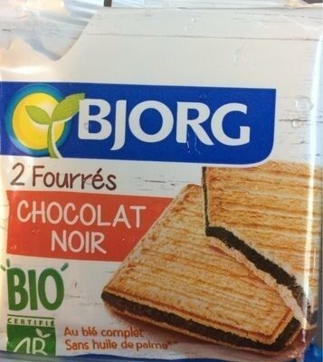 Biscuit Bio Fourre Chocolat Noir X2 50G