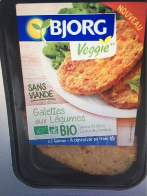 Galettes aux legumes front packaging