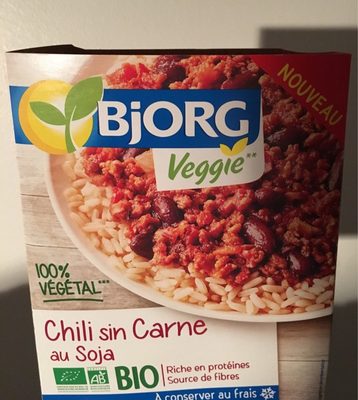 Chili sin carne front packaging