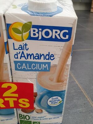 Lait d'amande front packaging