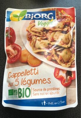 Cappelletti aux 5 légumes front packaging