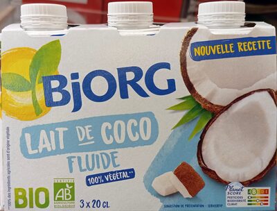Lait de coco fluide bio